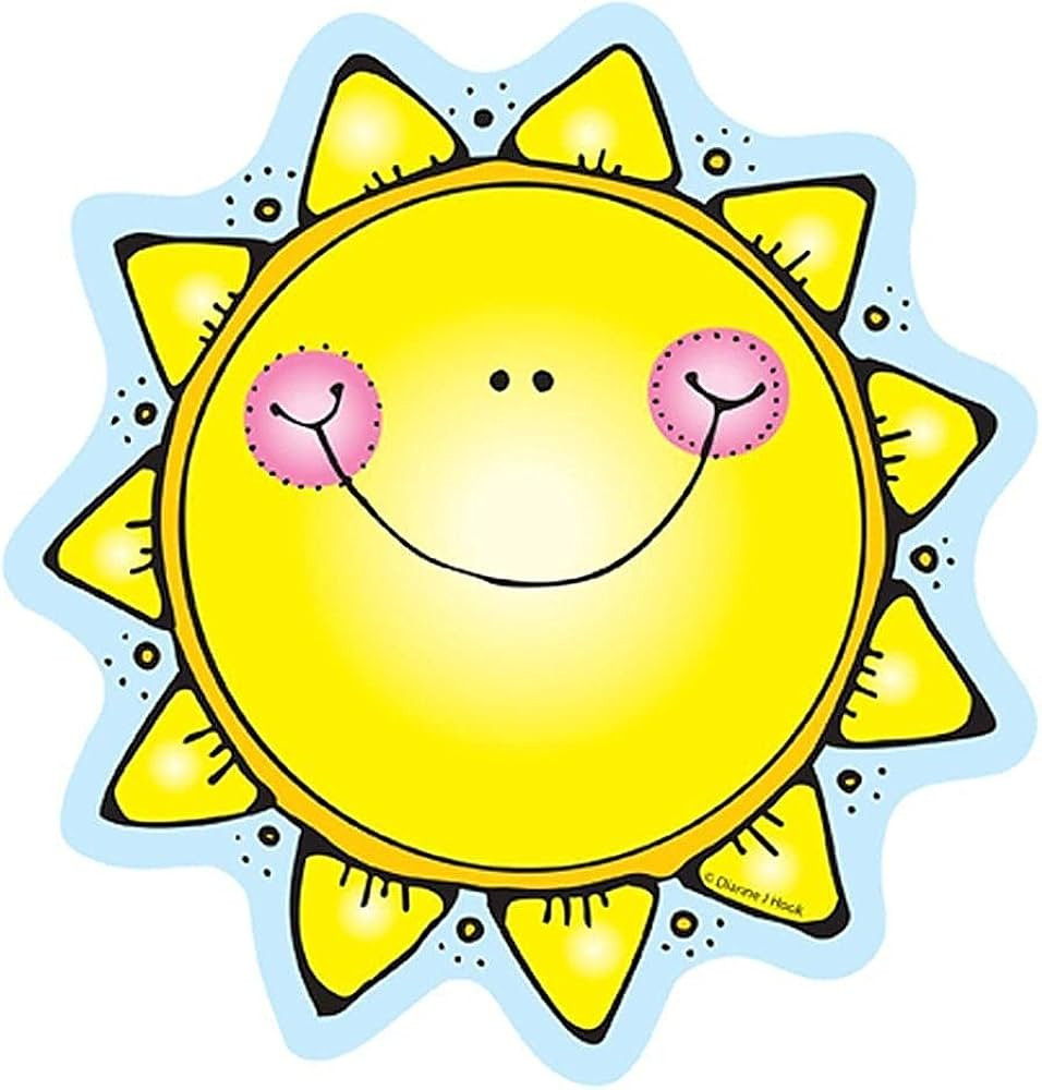 Carson Dellosa Sun Bulletin Board Cutouts, Colorful Spring Decorations and Summer Decor for Bulle... | Amazon (US)