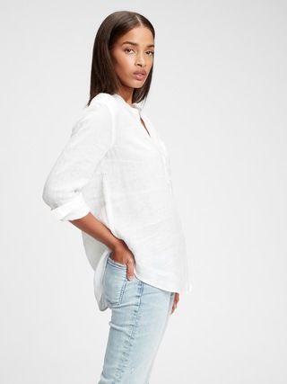 Linen Popover Shirt | Gap (CA)