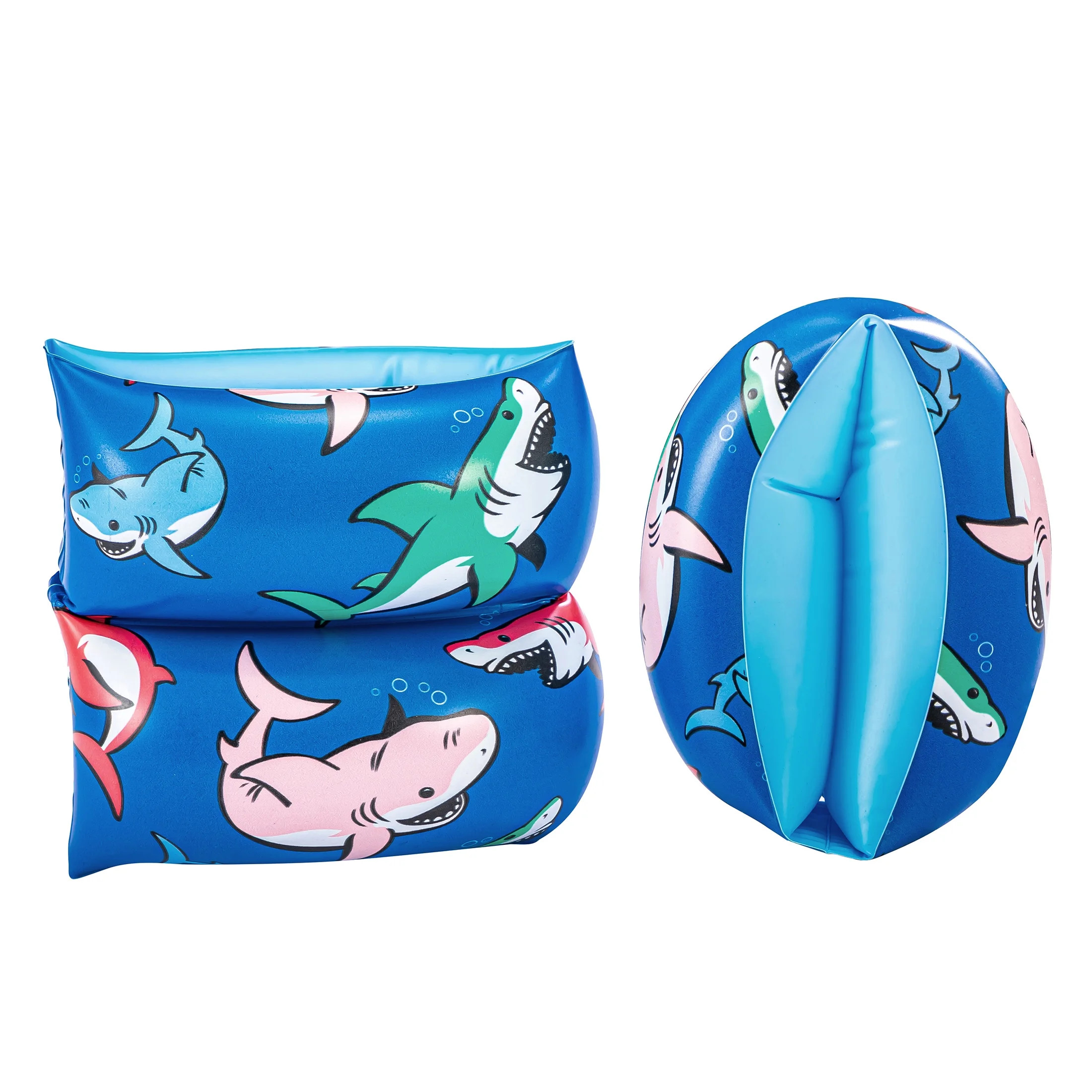 Bluescape Blue Shark Inflatable Printed Kids Armbands for Swimming & Floating, Ages 3 to 6, Unise... | Walmart (US)