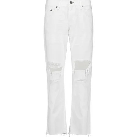 Rag & Bone X Boyfriend Distressed White Jeans 24 | Walmart (US)
