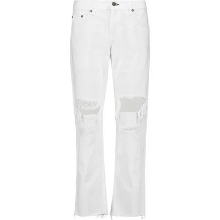 Rag & Bone X Boyfriend Distressed White Jeans 24 | Walmart (US)