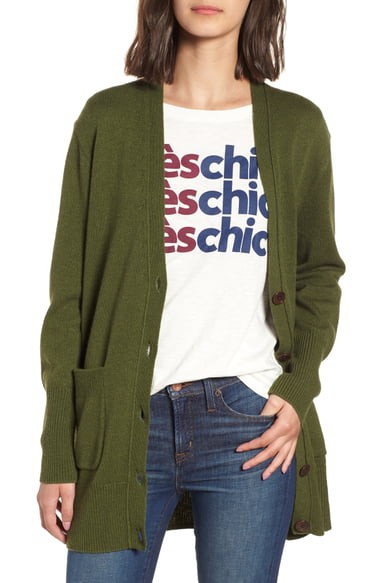 Oversize Wool Blend Cardigan | Nordstrom