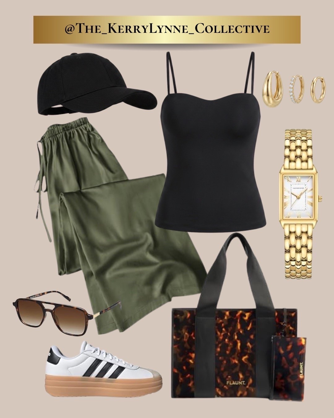 🌿 Olive & On The Go 🌿

The best outfits are the ones that can keep up with your day.

This look combines effortless comfort with elevated details—think relaxed olive pants, a sleek black tank, sporty sneakers, and polished accessories that make it feel instantly put together. Whether it’s a coffee run, travel day, errands, or a casual lunch date, this is the kind of outfit you’ll reach for again and again.

🖤 Classic Black Basics
🌿 Elevated Olive Tones
✨ Gold Accents
👟 Comfort Meets Style

Proof that casual doesn’t have to mean boring.

#LTKStyleTip #OliveAndOnTheGo #SportyLuxe #OffDutyStyle #CasualChic #ElevatedEveryday #TravelStyle #WeekendStyle #CoffeeRunStyle #AthleisureStyle #LTKFashion #TheKerryLynneCollective #EffortlessStyle #NeutralStyle #EverydayEdit

#LTKgrwm #LTKootd