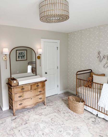 I could truly spend all day in our nursery. We recently added the accent lights on each side of the mirror. Found them on Amazon, y’all and they are battery powered and absolutely PERFECT! Everything linked below. 👇🏼 

#nursery #babynursery #changingtable #crib #pregnant #homedecor #maternity #baby #accentlighting #rug #antique

#LTKbaby #LTKbump #LTKhome