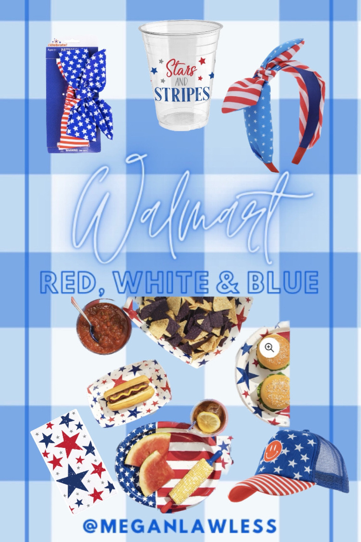 Memorial Day/ 4th of July/ Fourth of July / Americana / Walmart / holiday party / pool party / graduation party / bbq / backyard party / packed party / America / red white and blue / stars / headbands 

#LTKhome #LTKfamily #LTKswim