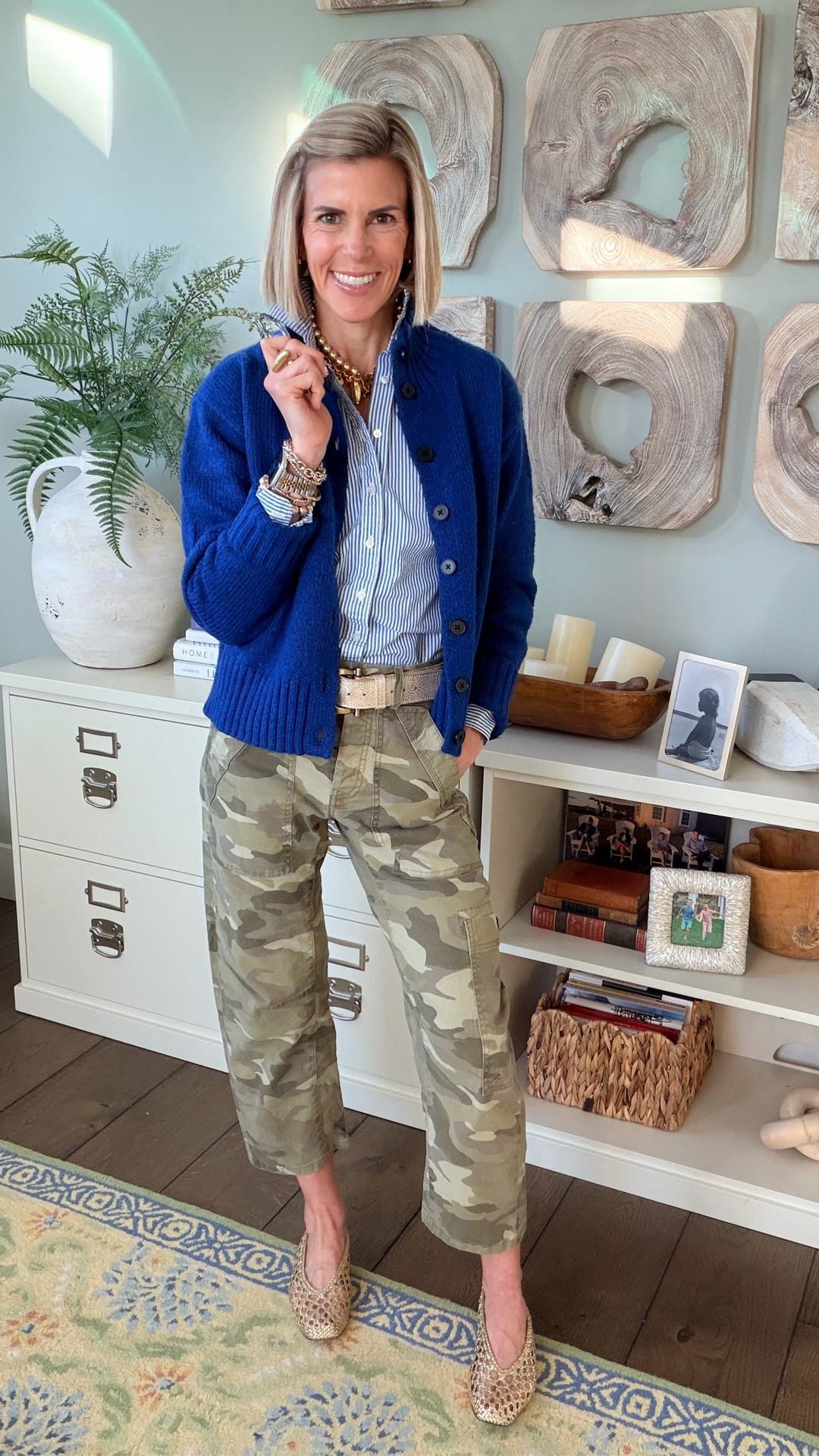 I can’t get enough of this outfit. I love the color combo and mix and match it prints. It is comfortable and easy but still packs a high style punch 🥊 

#LTKWorkwear #LTKootd #LTKgrwm