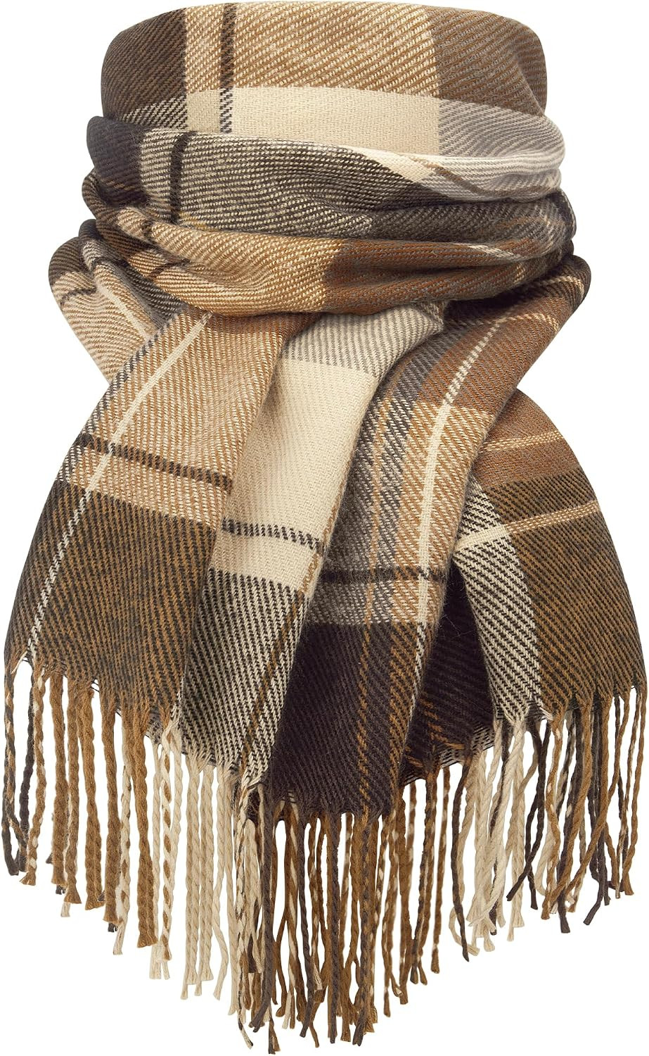 Winter Scarf for Women Long Plaid Scarves Ladies Gifts | Amazon (US)