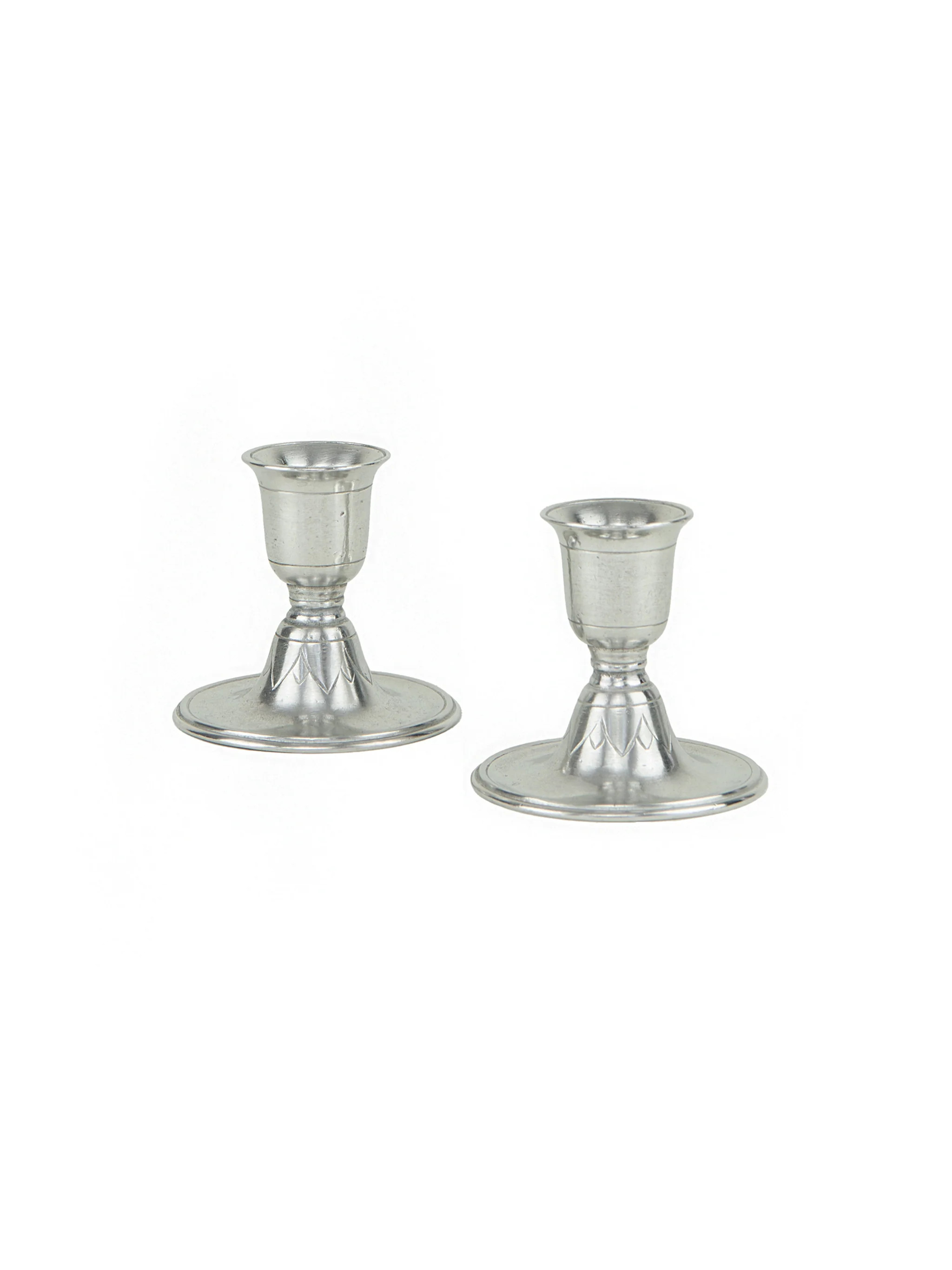 MATCH Pewter Short Candlestick Pair | Weston Table