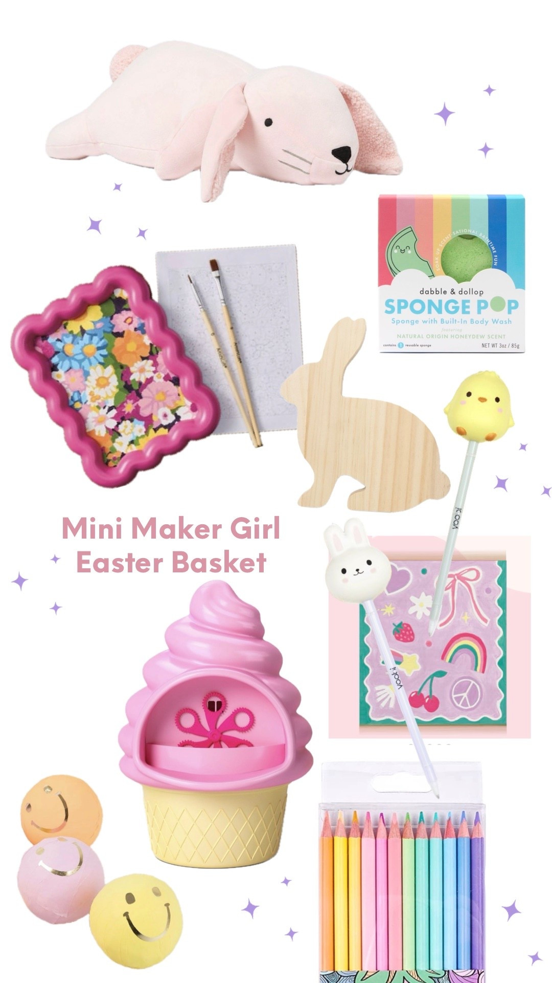 What I’m eyeing for my girls - 6 and 9 year old mini makers with a few fun finds 🐇✨I mean that pink bunny…too fun!