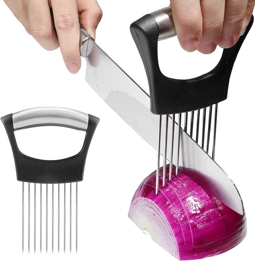JAYVAR Onion Holder for Slicing, Lemon Slicer Onion Cutter for Slicing, Vegetable Cutter for Pota... | Amazon (US)