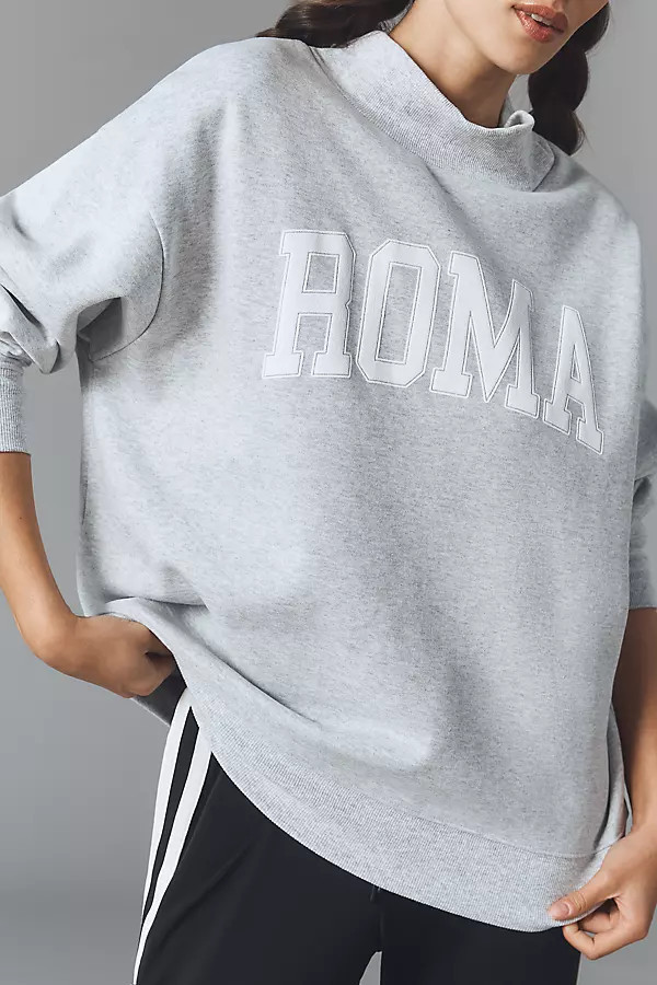 Mock-Neck City Sweatshirt | Anthropologie (US)
