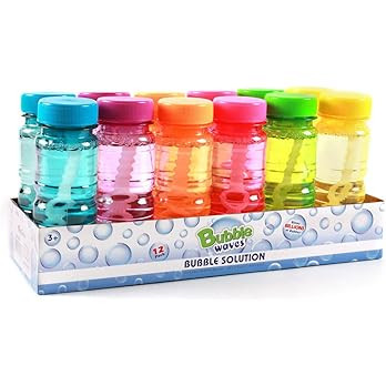 Big Bubble Bottle 12 Pack - 4oz Blow Bubbles Solution Novelty Summer Toy - Activity Party Favor A... | Amazon (US)