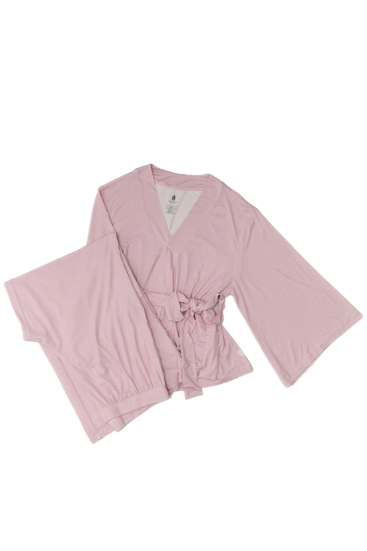 Mini-Stripe Mom Kimono Pajamas | The Uptown Baby