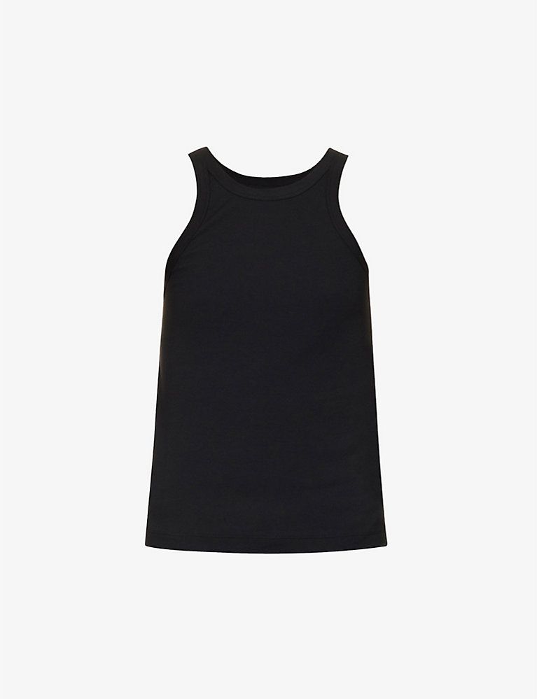 Ribbed organic cotton-blend tank top | Selfridges