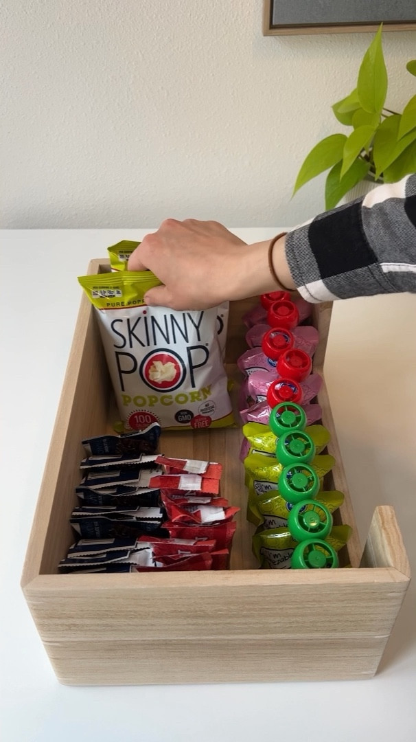 Snack bin organization! These large wood bins maximize the storage space in our deep pantry  

#LTKfamily #LTKFind #LTKhome