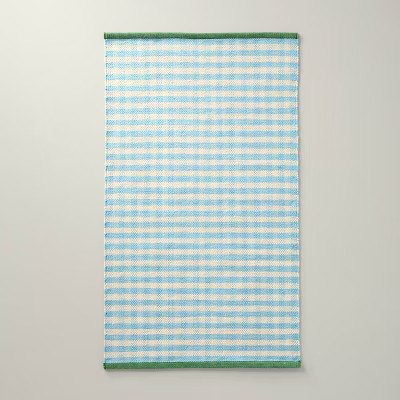 30"x50" Gingham Check Indoor/Outdoor Handmade Accent Rug - Hearth & Hand™ with Magnolia | Target