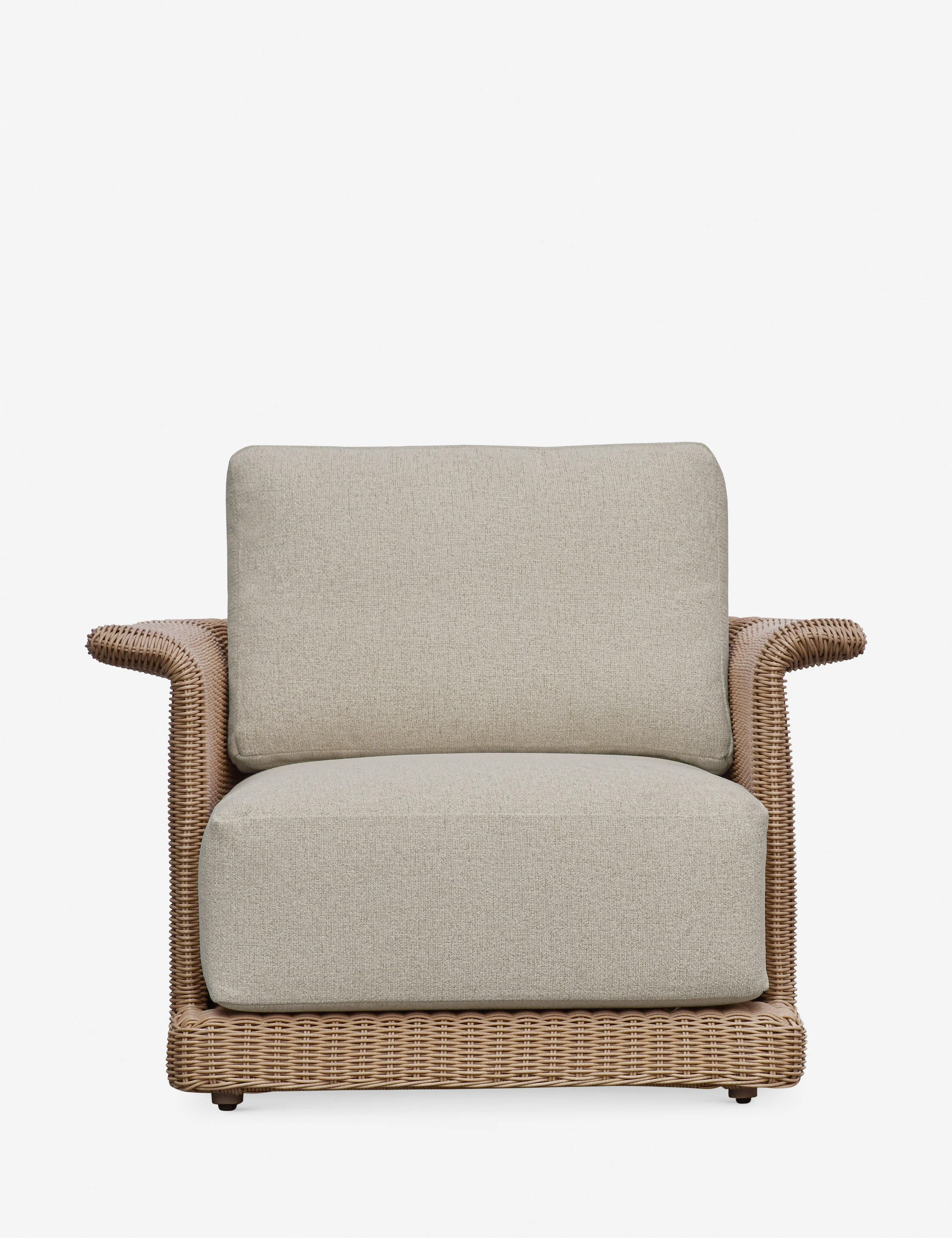 Jess Outdoor Accent Chair, Natural | Lulu and Georgia 