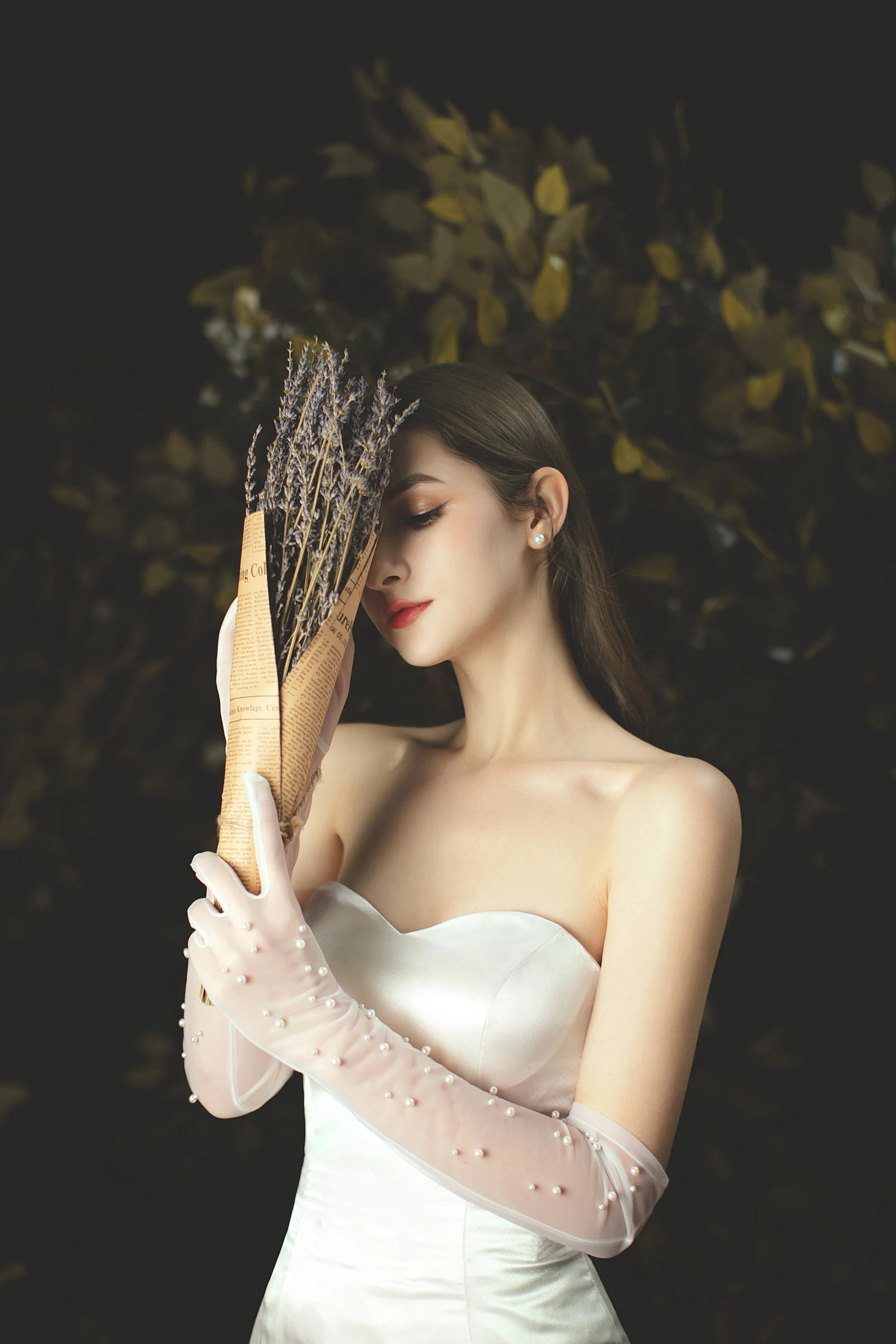 Long Tulle Wedding Gloves With High Quality Pearls Nylon | Etsy | Etsy (US)