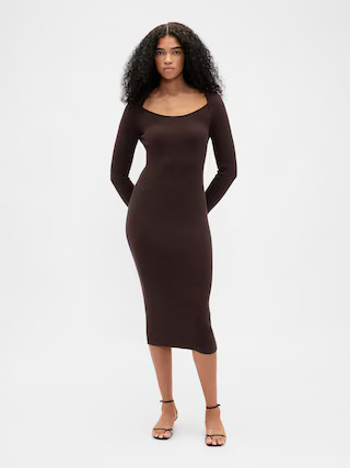 CashSoft Rib Midi Sweater Dress | Gap (US)