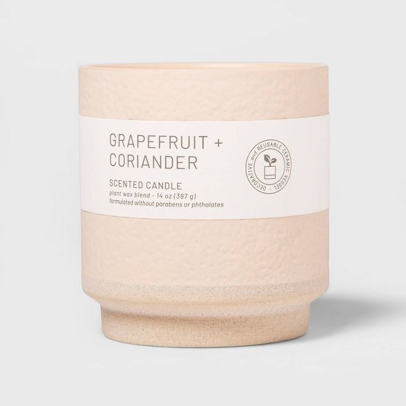 Wellness Ceramic Candle Grapefruit and Coriander - Project 62™ | Target