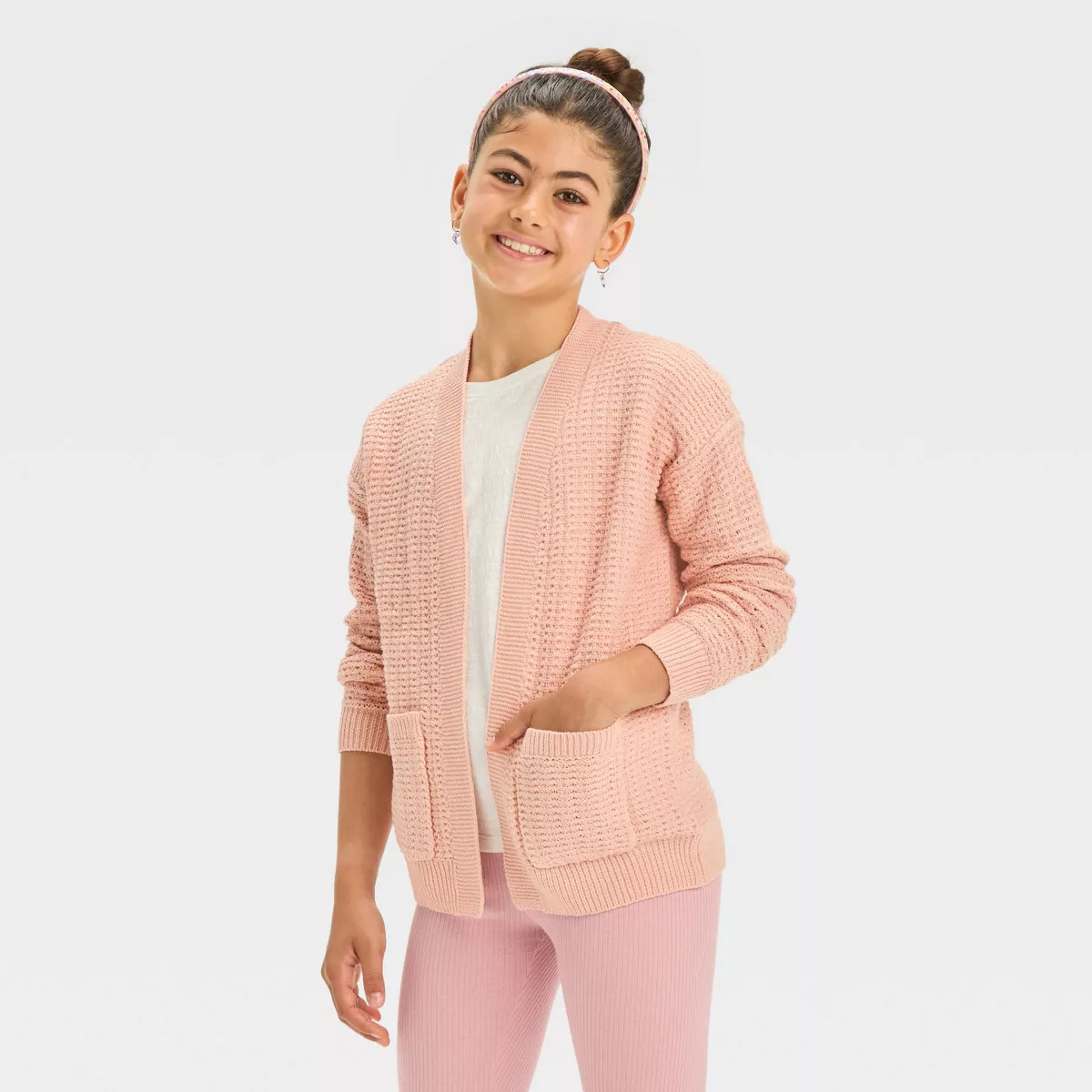 Girls' Long Open Cardigan - Cat & Jack™ | Target