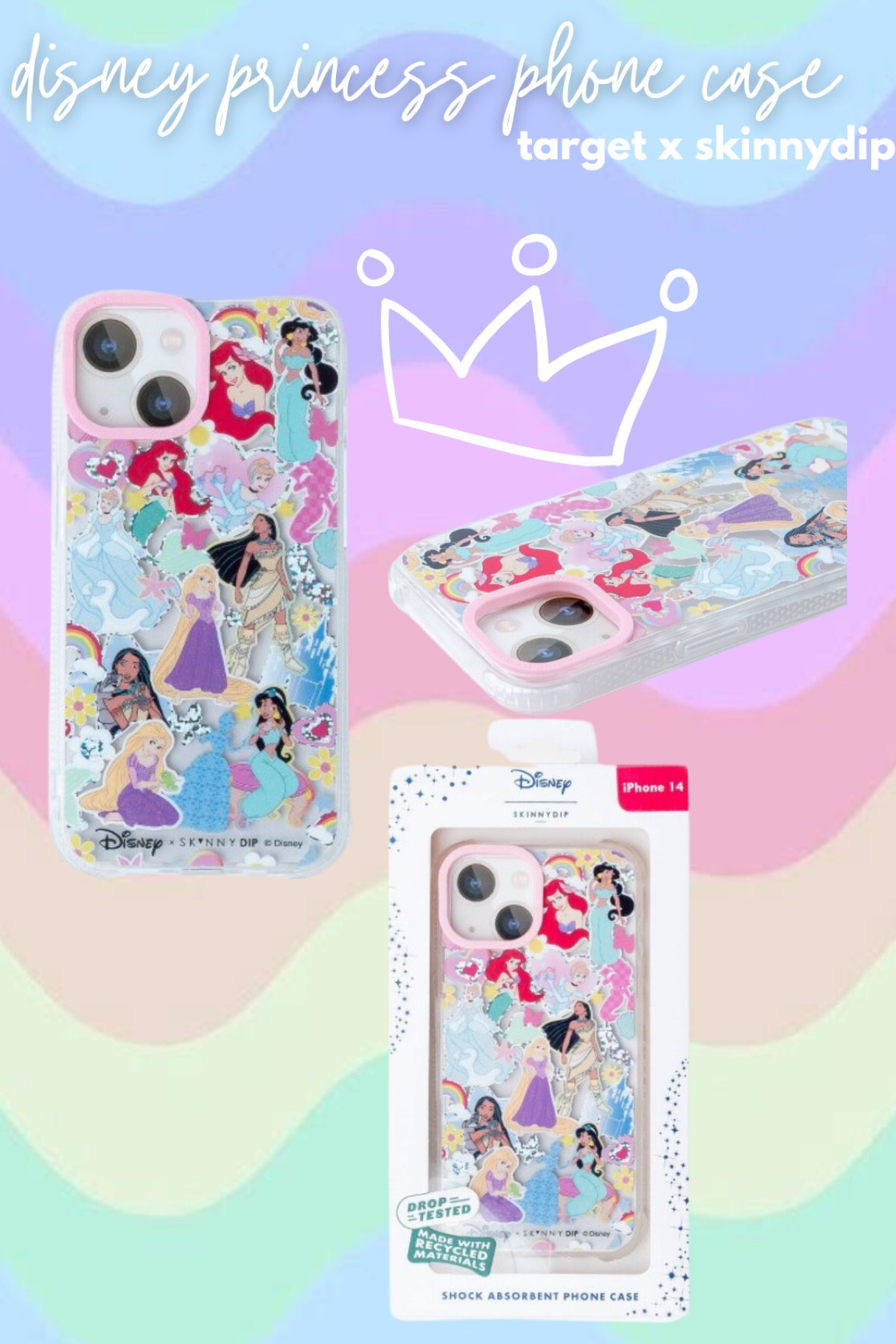 target x skinnydip disney princess phone case collab 👑🩷  only $25!! 

iPhone case 

#LTKfindsunder50 #LTKfamily #LTKGiftGuide