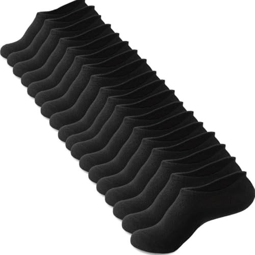 Loucey No Show Socks Invisible Socks Men Women Cushioned Low Cut Ankle Sock for Running Gym Hiking, 9 Pairs(Black Medium) | Amazon (US)