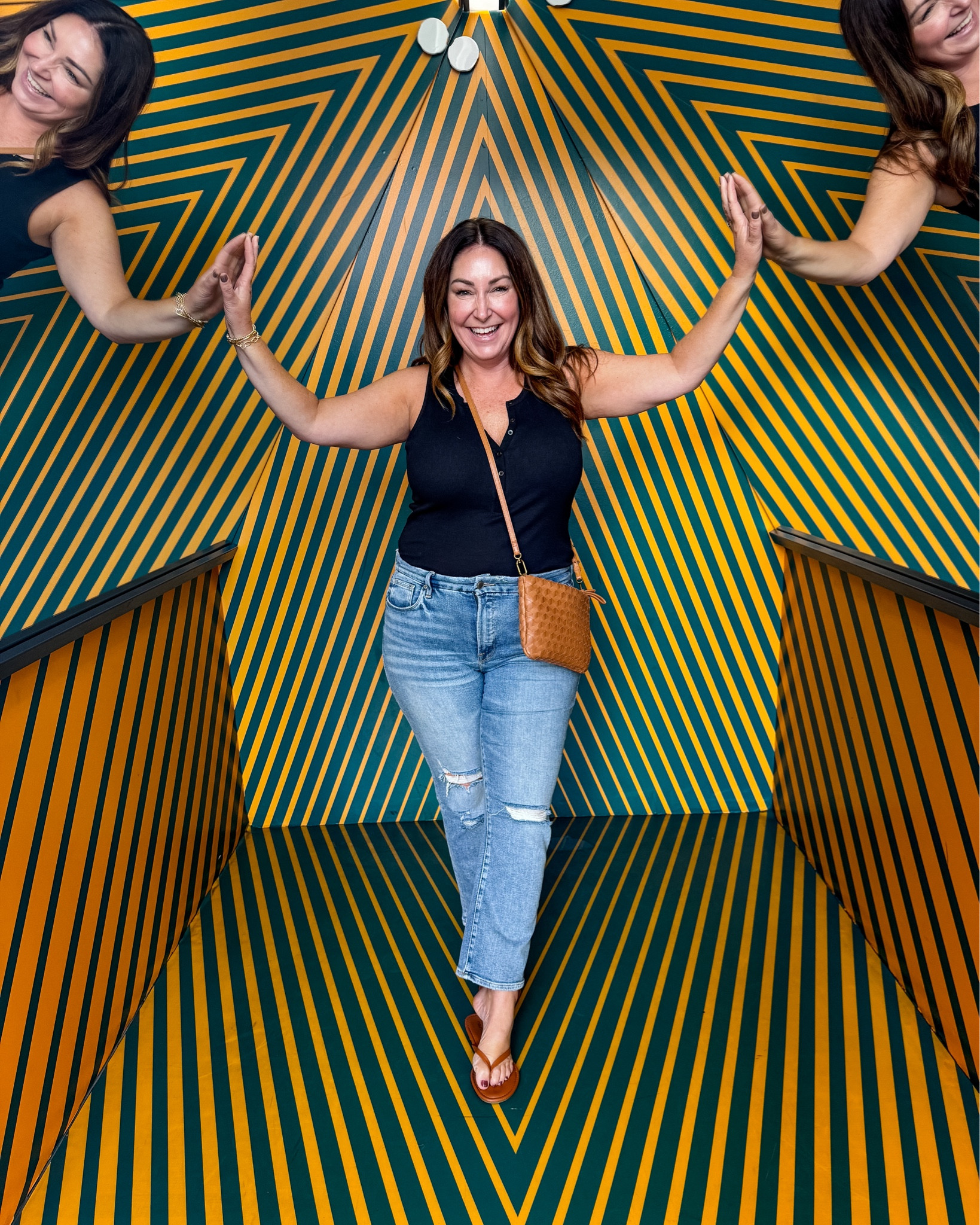 Jeans outfit of the day wearing large in tank, 14 in jeans 

#LTKSaleAlert #LTKMidsize