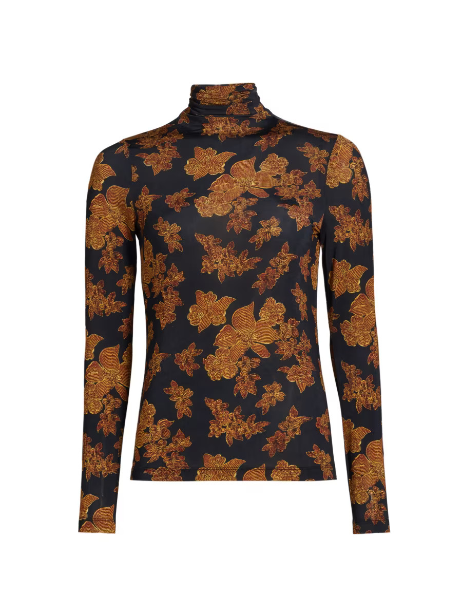 Aurelia Floral Turtleneck Sweater | Saks Fifth Avenue