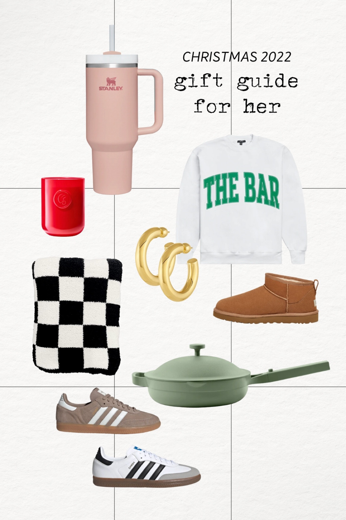 Gift ideas for her! 

Always pan | checkered throw blanket | Stanley cup 

#LTKGiftGuide #LTKHoliday #LTKCyberweek