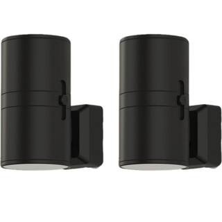 Modern LED Warm Night Light Plug-In Decorative Dimmable with Dusk to Dawn Sensor for Bedroom and Hallway, Amber (2-Pack) | The Home Depot