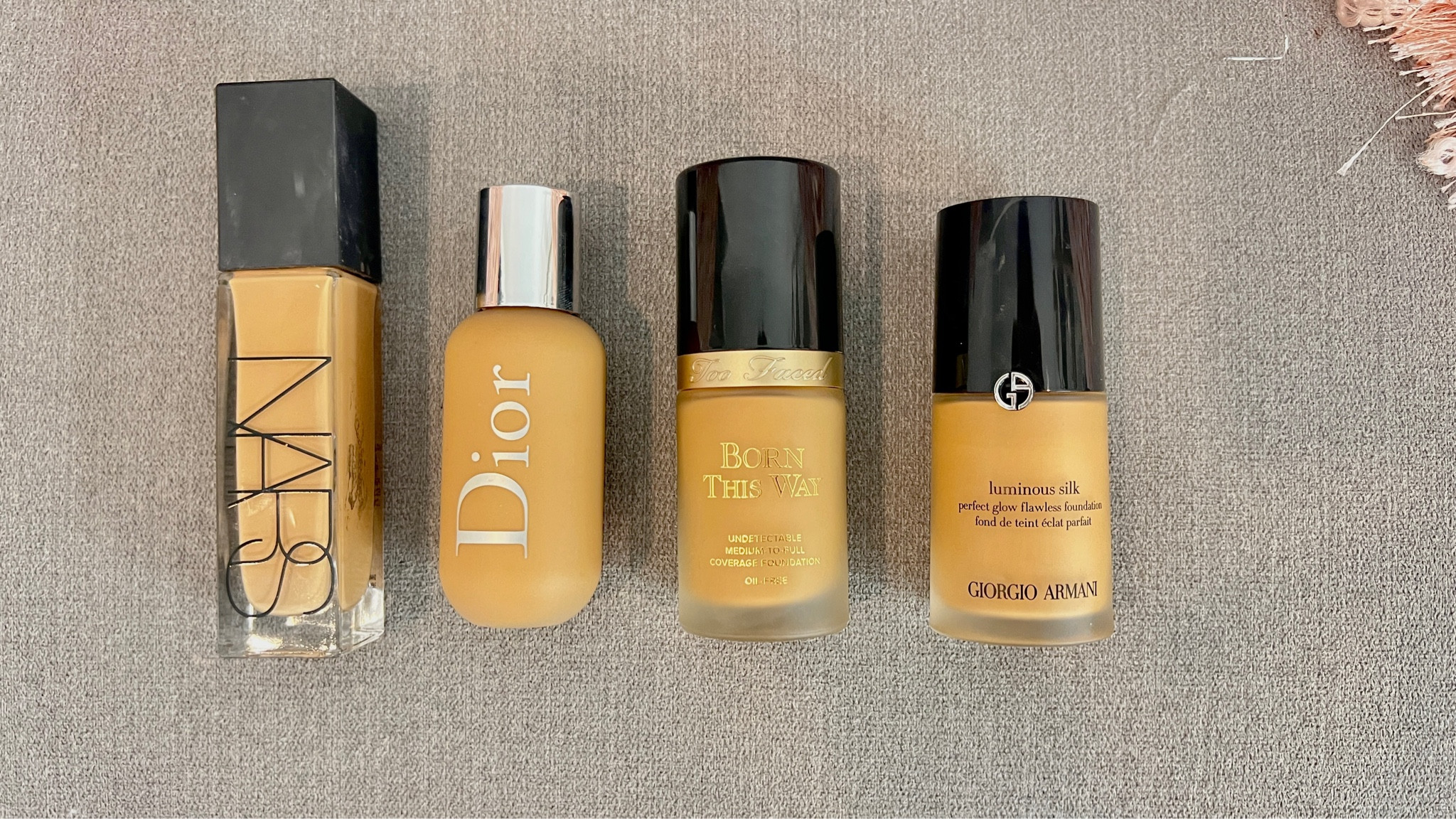 My Top 4 Favorite Foundations ✨
Nars: Barcelona
Dior: 3W
Too Faced: Warm Beige
Armani: 7.75

#LTKGiftGuide #LTKbeauty