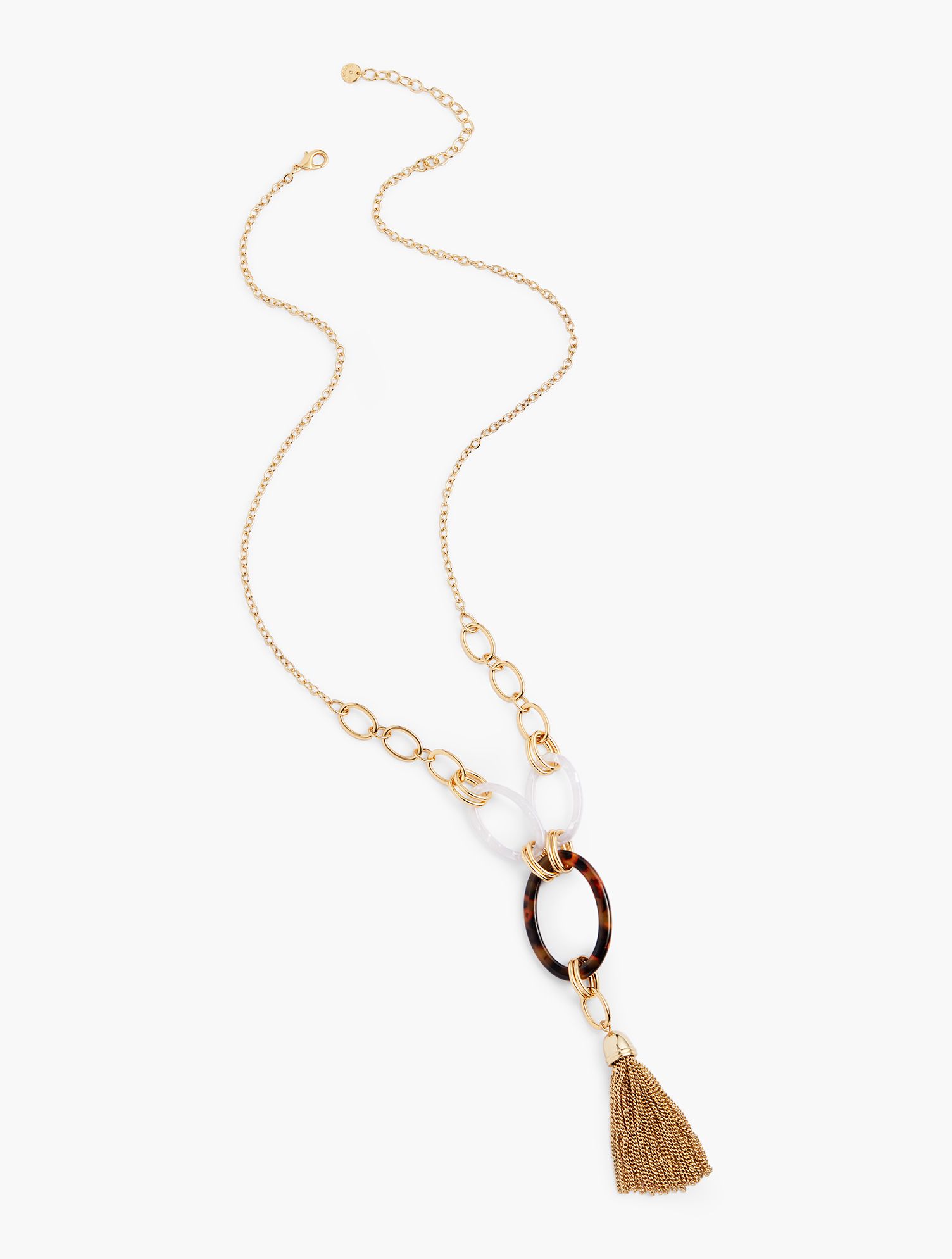 Tortoise Tassel Necklace - TORTOISE-MULTI/GOLD - OS - Talbots | Talbots