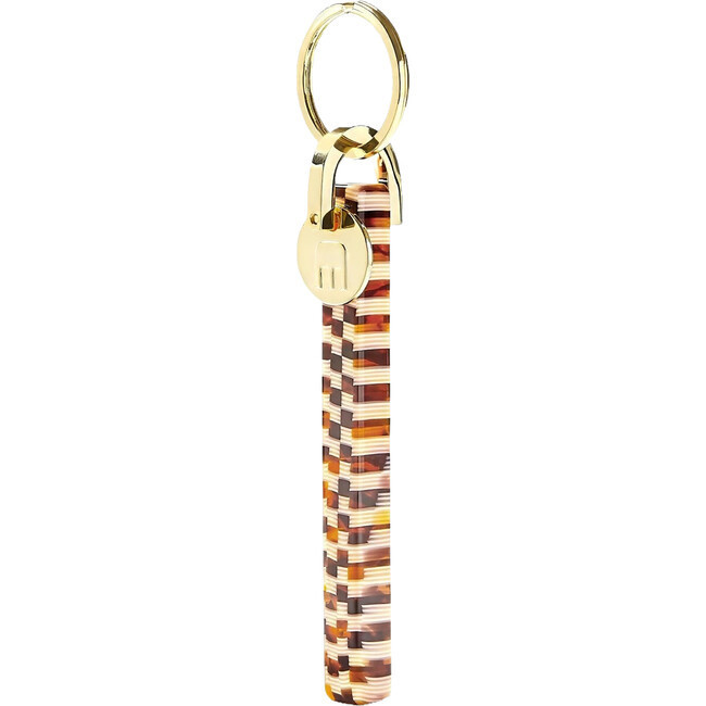 MACHETE | Bar Keychain, Tortoise Checker & Gold (Brown, One Size) | Maisonette | Maisonette