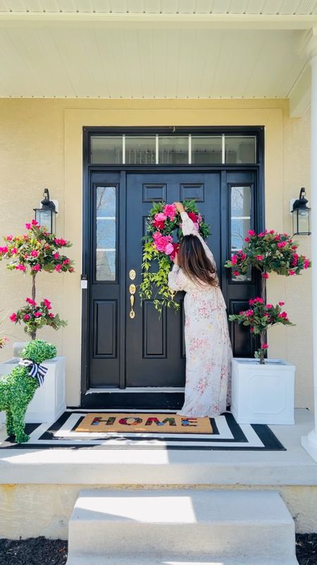 Dress your front porch for Valentines and Spring! 💗 I just love how these gorgeous faux trees add so much color and beauty to my front porch. The best part?? These stunning 5’ faux trees are currently 50% off on Amazon so run!!!! 

Faux topiary 
Spring topiary
Amazon finds 
Flower topiary 
Outdoor decor 
Valentines and Spring decor 
Front porch decor 
Front door decor 
Floral wreath
White boxed planters 
Faux boxwood animal sculpture 
Front door mats 
Concrete side table 

#LTKSale #LTKhome #LTKSeasonal