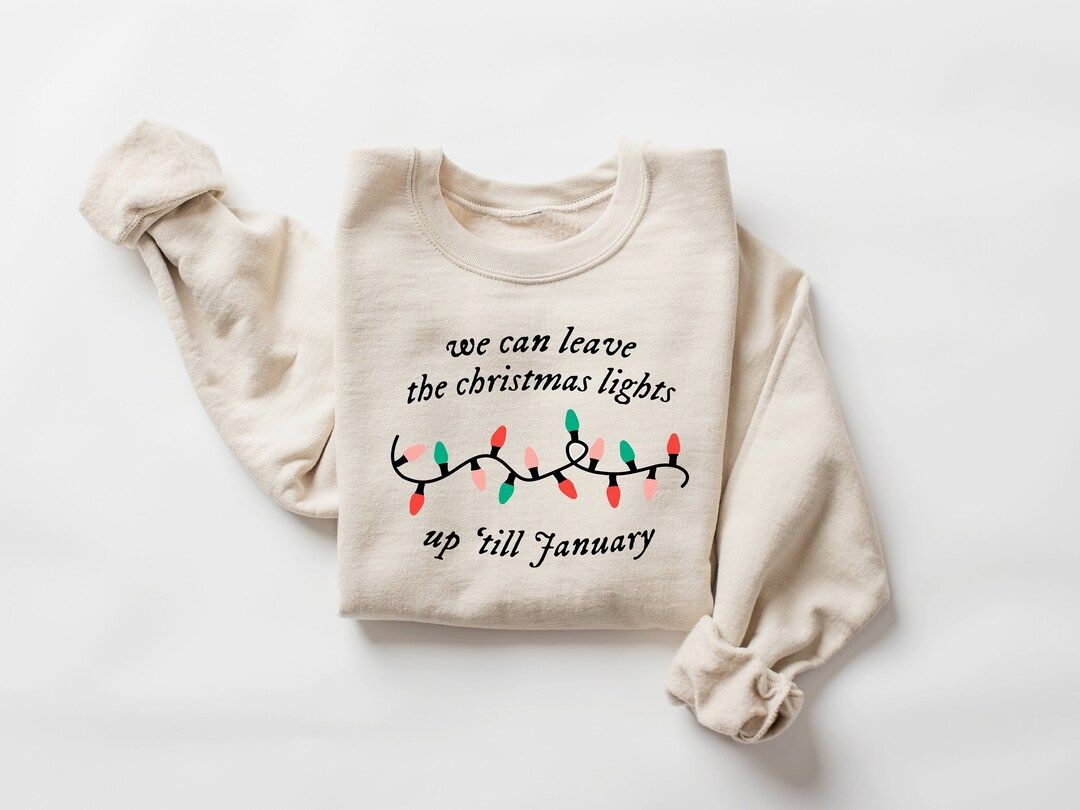 We Can Leave the Christmas Lights up 'til January - Etsy | Etsy (US)