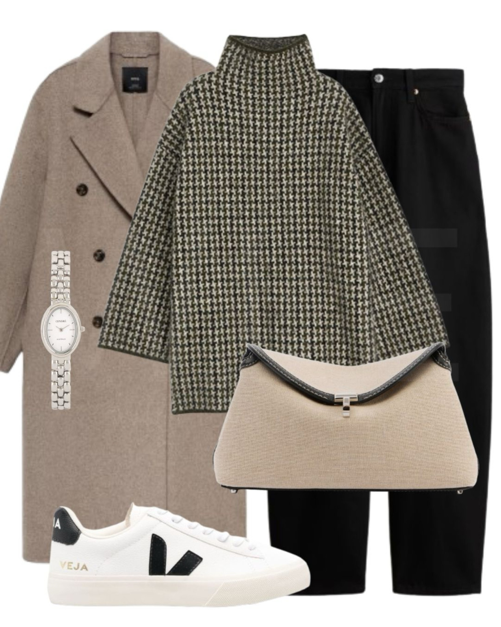 Winter outfit with houndstooth jumper 🖤






Veja sneakers, mango, wool coat, neutral wool coat, houndstooth sweater, toteme bag, barrel leg jeans 

#LTKwinter #LTKshoes #LTKstyletip