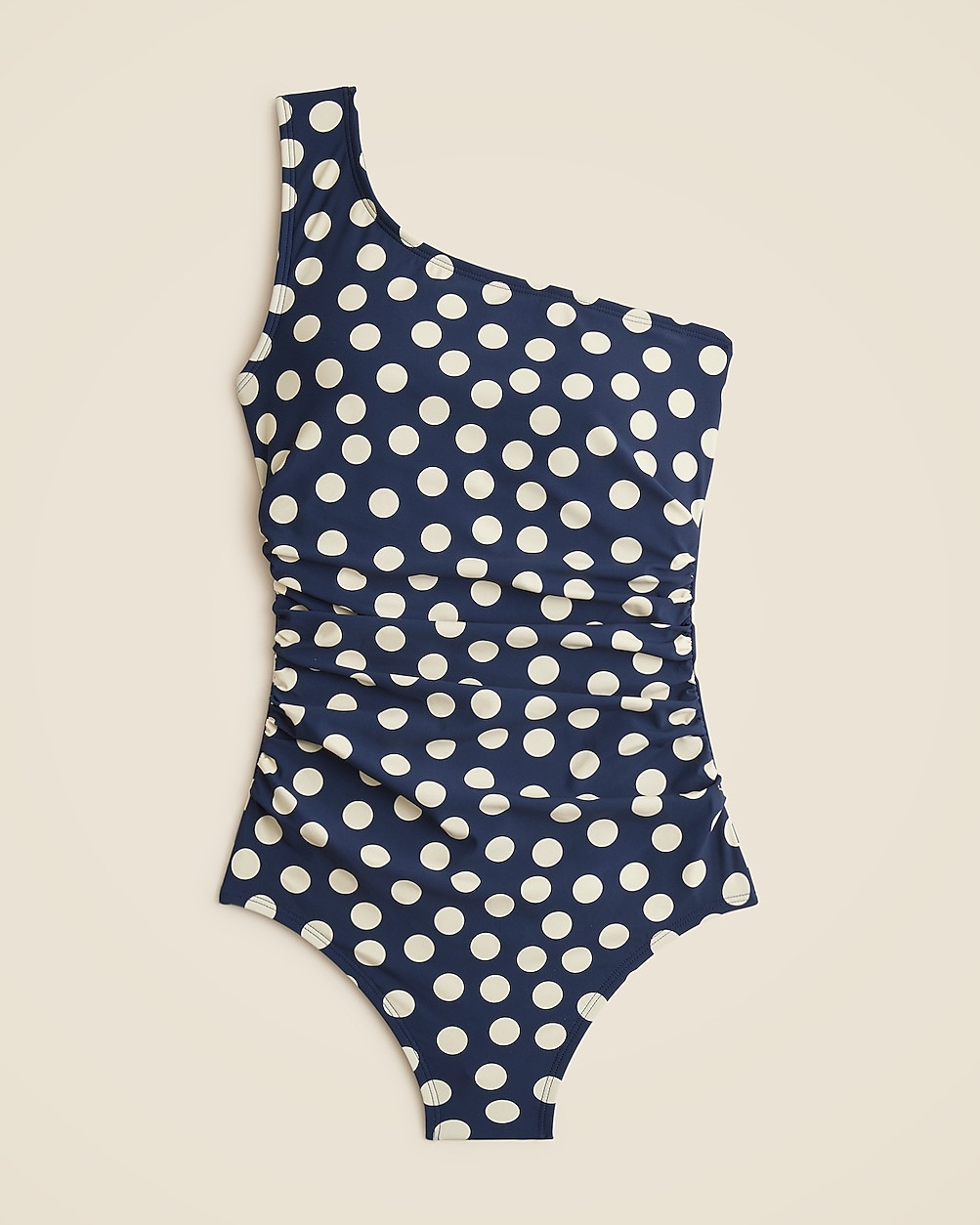 Ruched one-shoulder one-piece | J. Crew US
