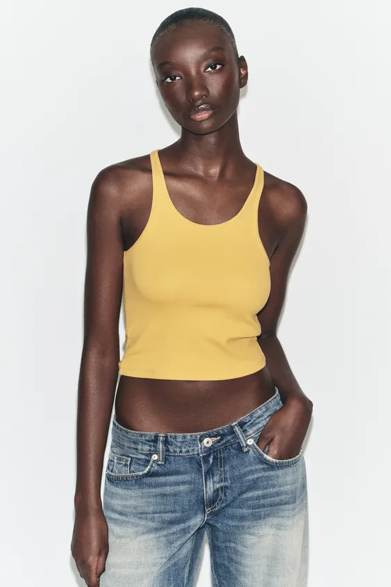 RIBBED CROP TOP | Zara UK