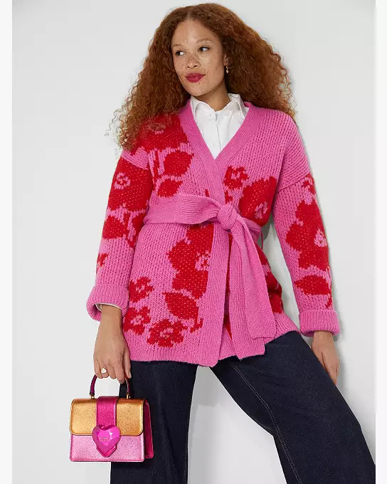 Rose Garden Intarsia Cardigan | Kate Spade (US)