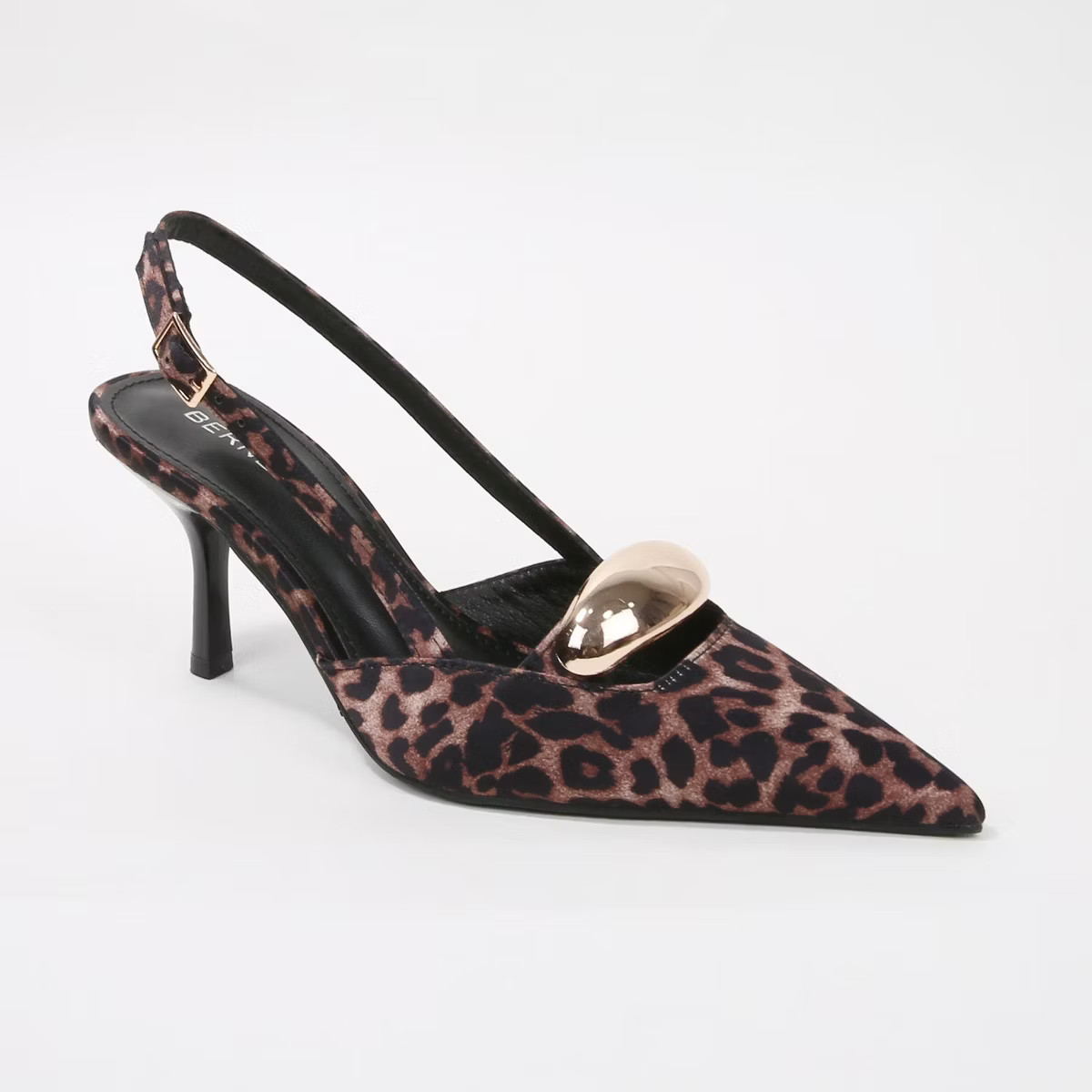 Berness Women's Eltha Slingback Heels with Metallic Dome Accent | Target