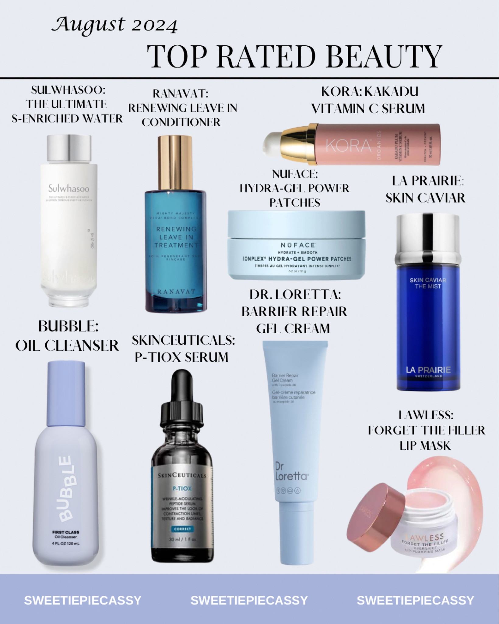 Summer 2024: Best in Beauty 💅 

These are some of the best rated & most popular products of 2024 (so far)! I stuck with mostly skincare on my collage but I’ve also included the makeup section as much as I can as well! Make sure to check out my ‘BEAUTY’ product collection for more of my seasonal favourites!💫

#LTKstyletip #LTKbeauty #LTKautumn