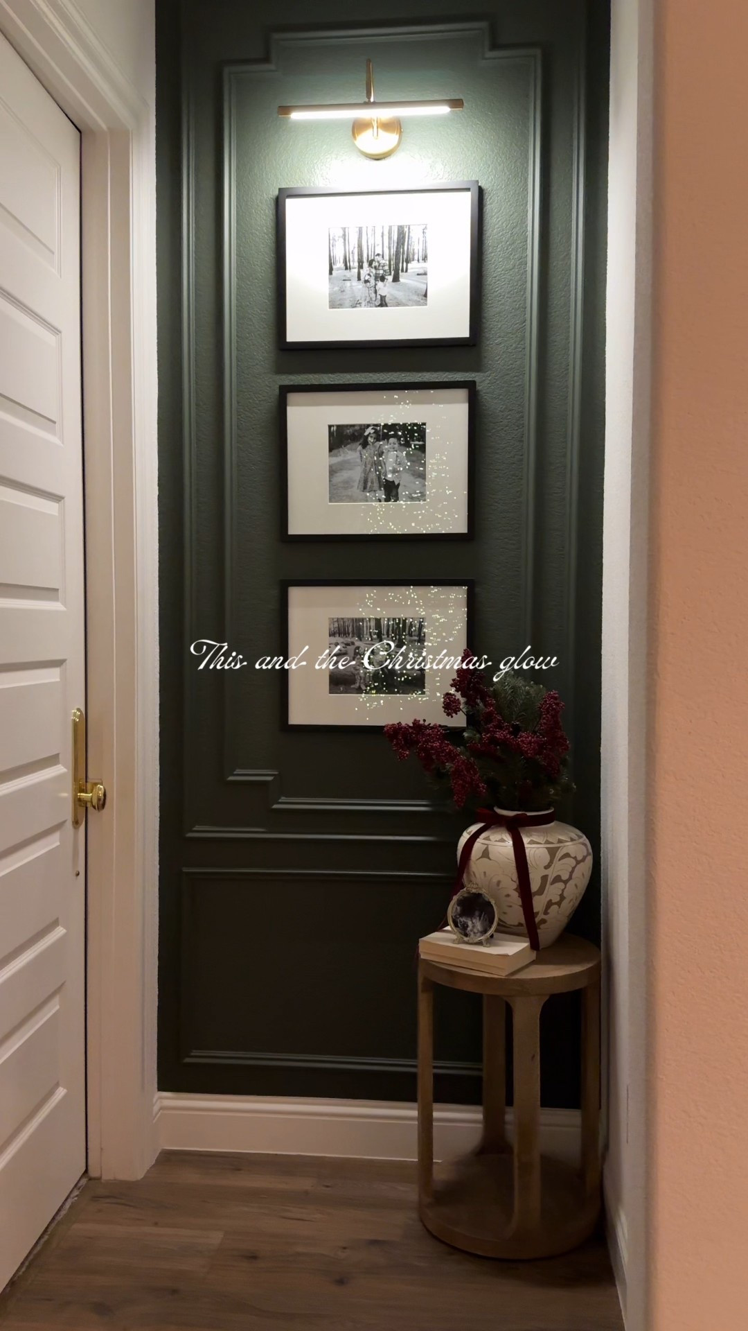 Home for the holidays, Christmas glow, living room, kitchen views, white kitchen, accent wall, feature wall, picture frames vase, lighting, pendant lights, rug, table, coffee table 

#holidaydecor #cozychristmas #christmasaesthetic #holidayhomedecor #classicchristmas #traditionalchristmas #christmashome 

#LTKSeasonal #LTKHoliday #LTKHome