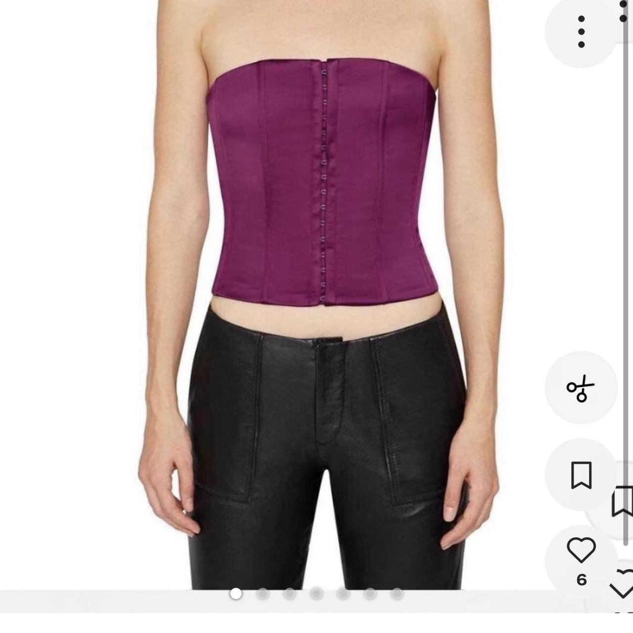 Danielle Guizio Women's Corset - Purple/Pink - M | Depop US