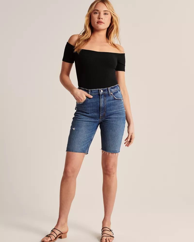 Off-The-Shoulder Ribbed Top | Abercrombie & Fitch (US)
