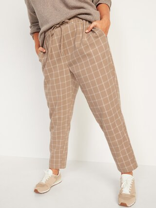 High-Waisted Soft-Brushed Pull-On Ankle Pants for Women | Old Navy (US)