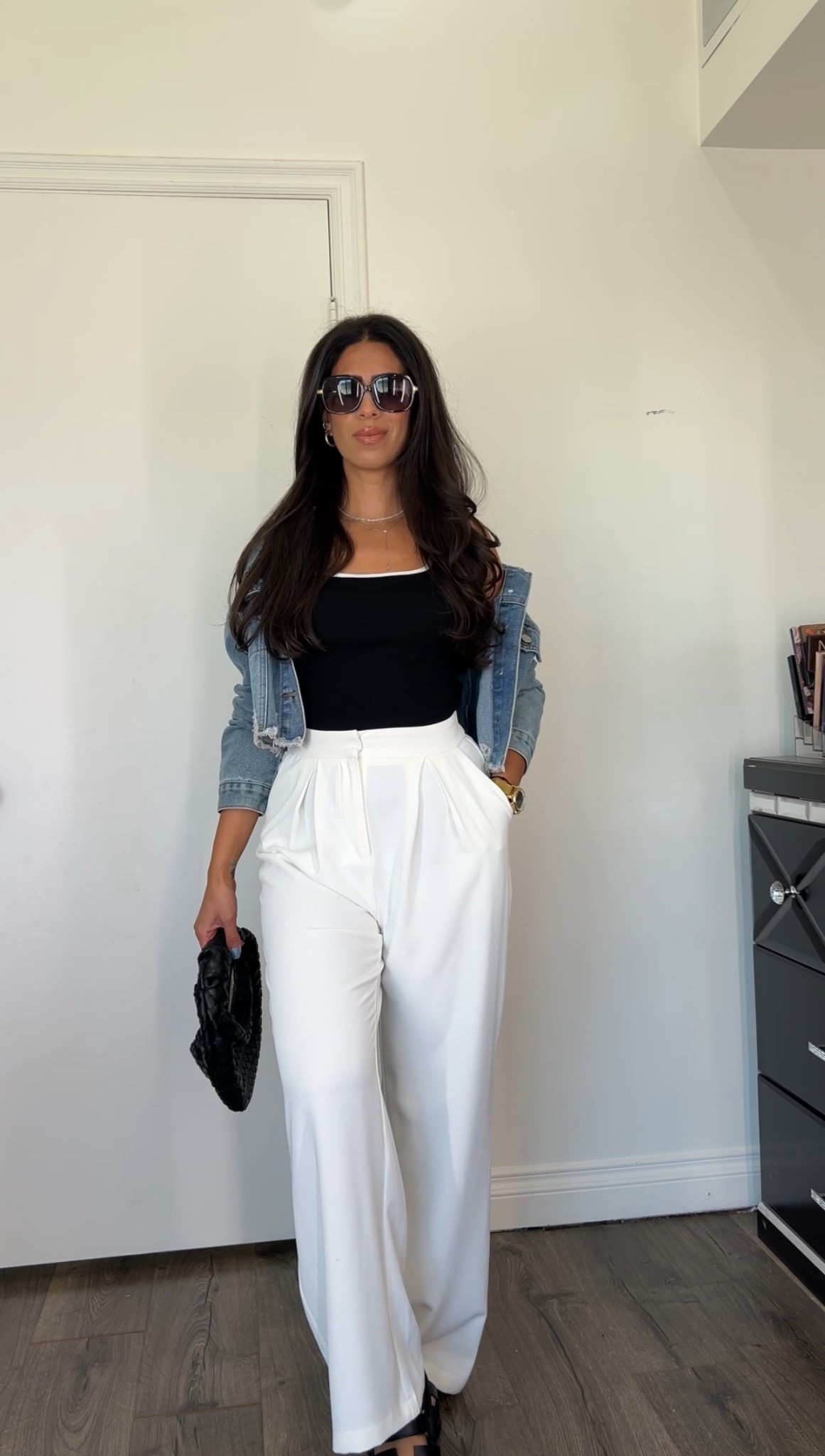 Casual chic Amazon outfit 
Tank top size small
Trousers size medium
Denim jacket size mediumm

#LTKFindsUnder50 #LTKStyleTip #LTKSaleAlert