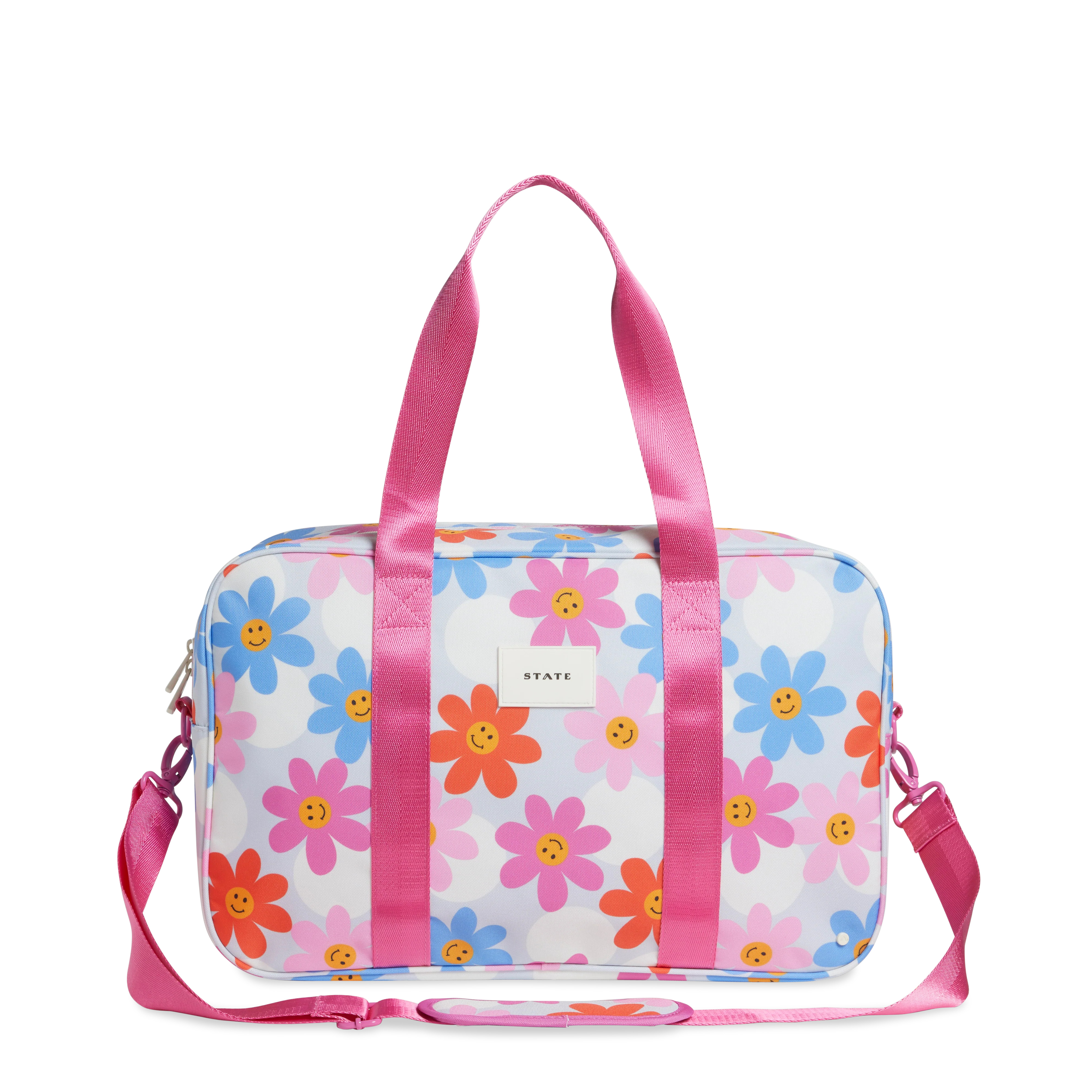 STATE Bags | Rockaway Duffle Printed Canvas Daisies | STATE Bags
