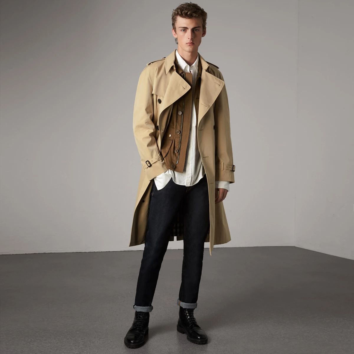 Burberry The Westminster - Extra-long Trench Coat, Size: 44, Yellow | Burberry (US)