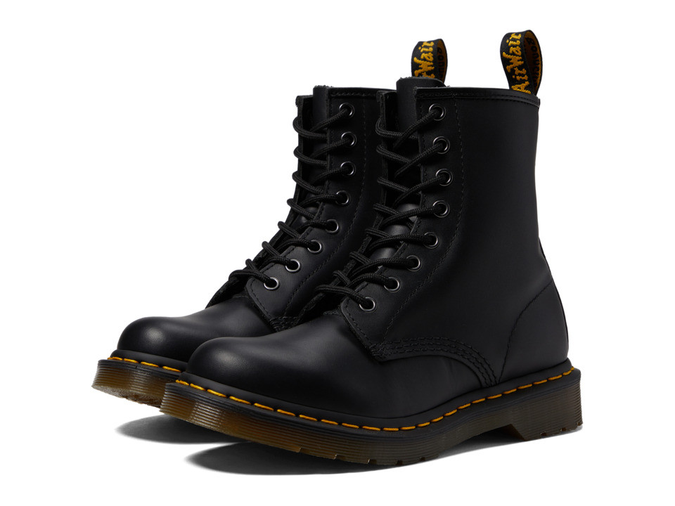 Dr. Martens - 1460 W (Black Nappa Leather) Women's Lace-up Boots | Zappos